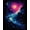 Navy Blue Magenta, Pattern 4, variant on ODIKA Large Nebula Galaxy Meteorite Constellation Stars Planetary Planets for Dorm Room, Small Living Apartment, Stain Resistant Low Profile