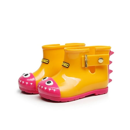 

Baby shoes Children Infant Kids Baby Dinosaur Waterproof Rain Boots Booties Casual Shoes Fragarn