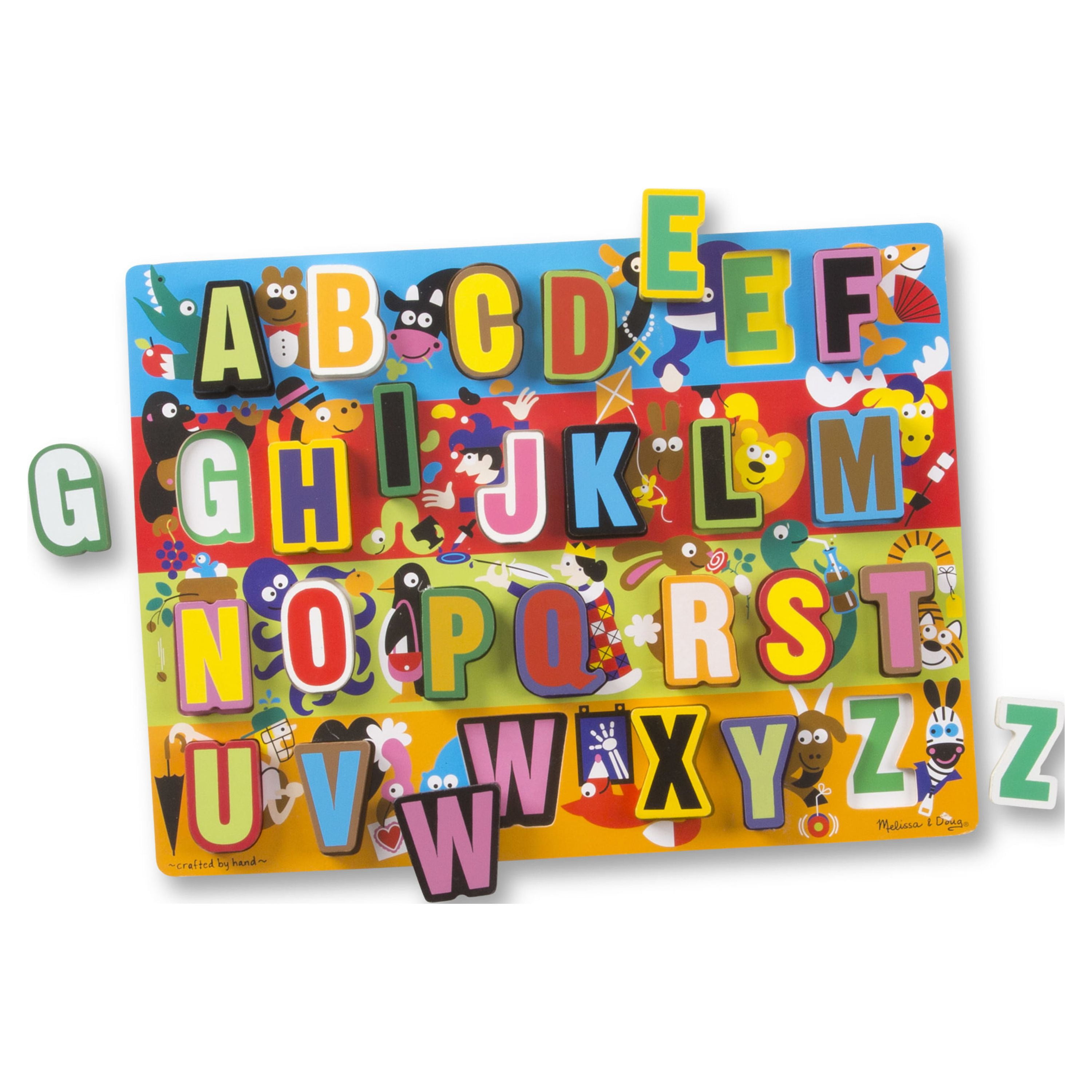 Melissa & Doug Jumbo ABC Wooden Chunky Puzzle (26 pcs)