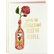 AIMTYD Good Mail Birthday Card, Friendship Card, Thank You Card for Women (Sparkling Rosé) Sparkling Rosé