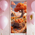 thumbnail image 3 of Pumpkin Decor Fall Scene Harvest Theme Banner for Thanksgiving Outdoor Decoration Autumn Display, 3 of 9