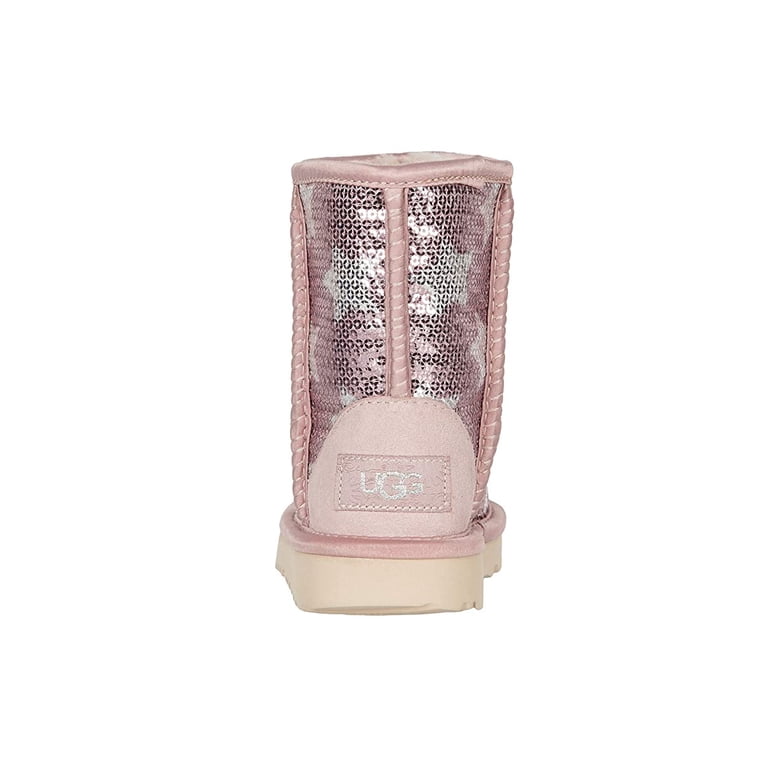 靴 UGG W CLASSICSHORTSTELLAR SEQUIN24 UGG Kids Classic Short II Sequin Star (Toddler/Little Kid) Pink
