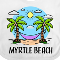 thumbnail image 4 of Inktastic Summer Vacation in Myrtle Beach Boys or Girls Baby Bib, 4 of 4