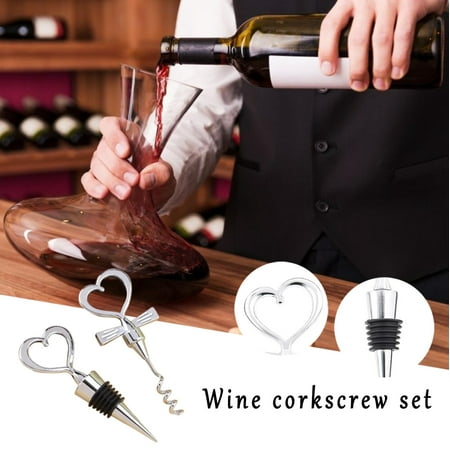 

Valentines Day bottle opener Birthday And Beverage Heart Bottle Stoppers Shape Anniversary For Wedding Kitchen，Dining Bar Valentines Decorations