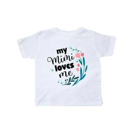 

Inktastic My Mimi Loves Me Girl Outfit Gifts Gift Toddler Toddler Girl T-Shirt