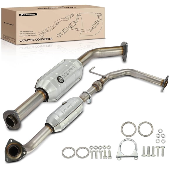 A-Premium Left and Right 2-PC Catalytic Converter Kit Direct-Fit Compatible with Toyota Tundra 2005-2006 4.7L, E.P.A. Compliant, Replace# 174500F070, 174500F080