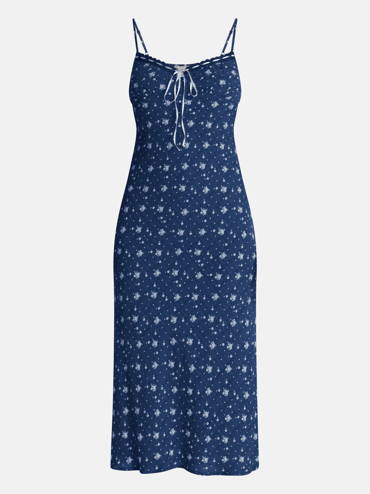 No Boundaries Woven Sweetheart Maxi Dress, Women’s XXS-XXL