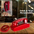 thumbnail image 4 of LOVEVER Téléphone Filaire Mural Compatible avec Aide Auditive Rouge, 4 of 7