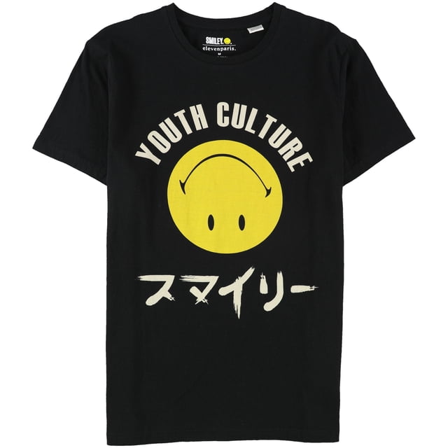 Camiseta gráfica de cultura juvenil Elevenparis para hombre negra M
