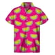 thumbnail image 4 of Nueva camisa hawaiana con estampado de sandía colorida, camisetas de verano, mangas cortas, camisa con botones y estampado de frutas en 3D, ropa para hombre, blusa con solapa, 4 of 5