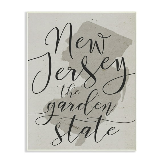 Stupell NJ Garden State Wall Plaque Art 13 x 19