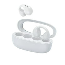 Herrnalise Clip-On Open Ear Headphones Wireless Bluetooth Earbuds,Ear Clip Earbuds 20 Hours Playtime with Charging Case,Waterproof Earphones Sport Cycling Running Work