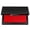 Red, variant on Multi-Color Quick Drying Rubber Stamp Ink Pad, Non-Toxic Pigment Ink Stamp Pad for Scrapbook, Journaling, Card Crafting, Home Office Signature Stamping Accessories