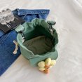 thumbnail image 2 of 9283 Bolso Hombro Lona para Mujer Con Cordón Y Lindo Bolso Cruzado Pequeño (verde) Verde, 2 of 9