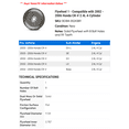 thumbnail image 2 of Flywheel 1 - Compatible with 2002 - 2006 Honda CR-V 2.4L 4-Cylinder 2003 2004 2005, 2 of 2