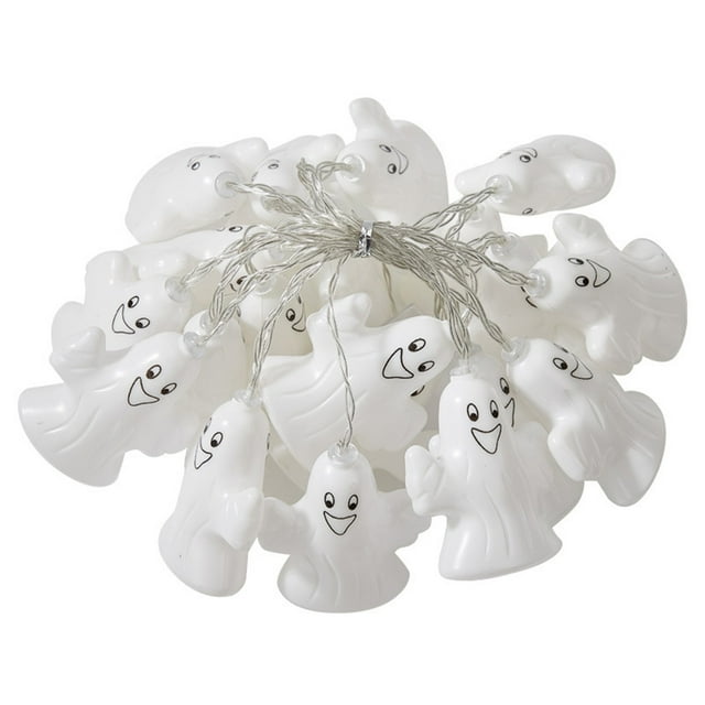 Style A Halloween Ghost Light String With 20 Led Lights For Party Decoration Battery Operated 3 Meters Length Multicolor