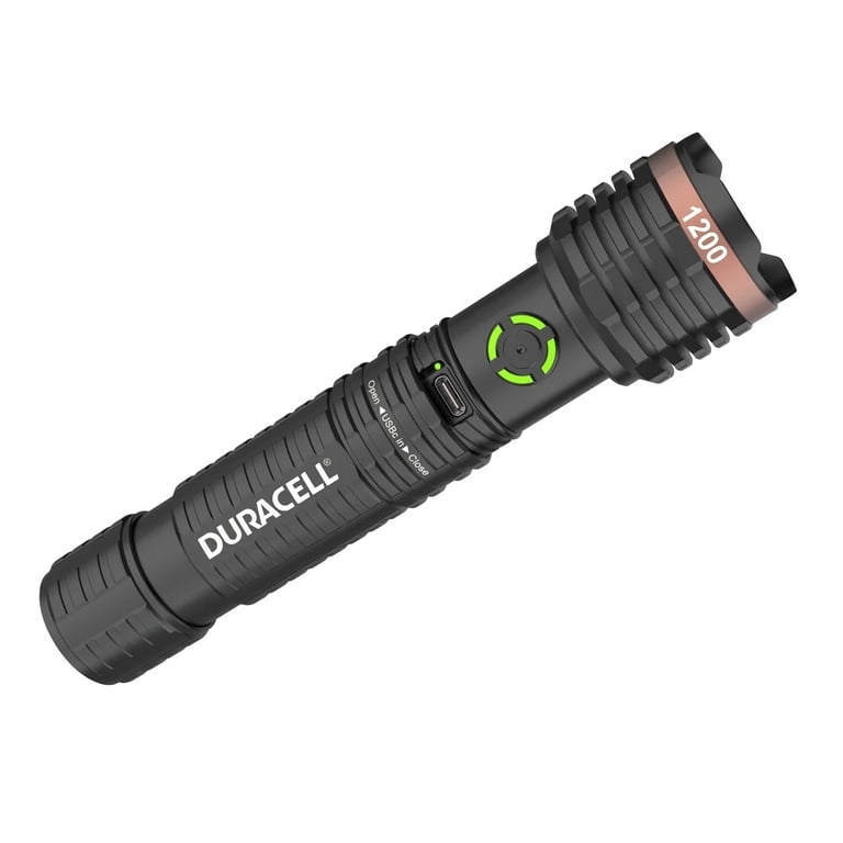 1200 lumen rechargeable flashlight with memory Nitecore MH10 v2 USB-C power LED technology for brilliant illumination Husky 1200 Lumens Dual Power