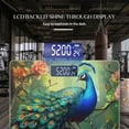 thumbnail image 3 of High Precision Body Weight Scale Smart Bathroom Scales with Large LCD Display(400lbs),Decorative for Bedroom-Majestic Peacock With Vibrant Blue And Green Plumage, 3 of 4