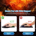 thumbnail image 4 of SZDUDU Office & Gaming Mouse Pad with Comfortable Gel Wrist Rest Support, Easy Gliding Computer Mouse Pads, Black, 4 of 7