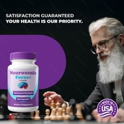 (2 Pack) Neurozenix Focus+ – Daily Formula with a Natural Blend to Help Maintain Focus, Memory & Concentration | Clean, Gentle, Easy-to-Swallow Capsules for Everyday Sharpness (120 Capsules)