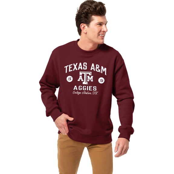 Men's League Collegiate Wear Maroon Texas A&M Aggies Essentials 2.0 Fleece Pullover Sweatshirt