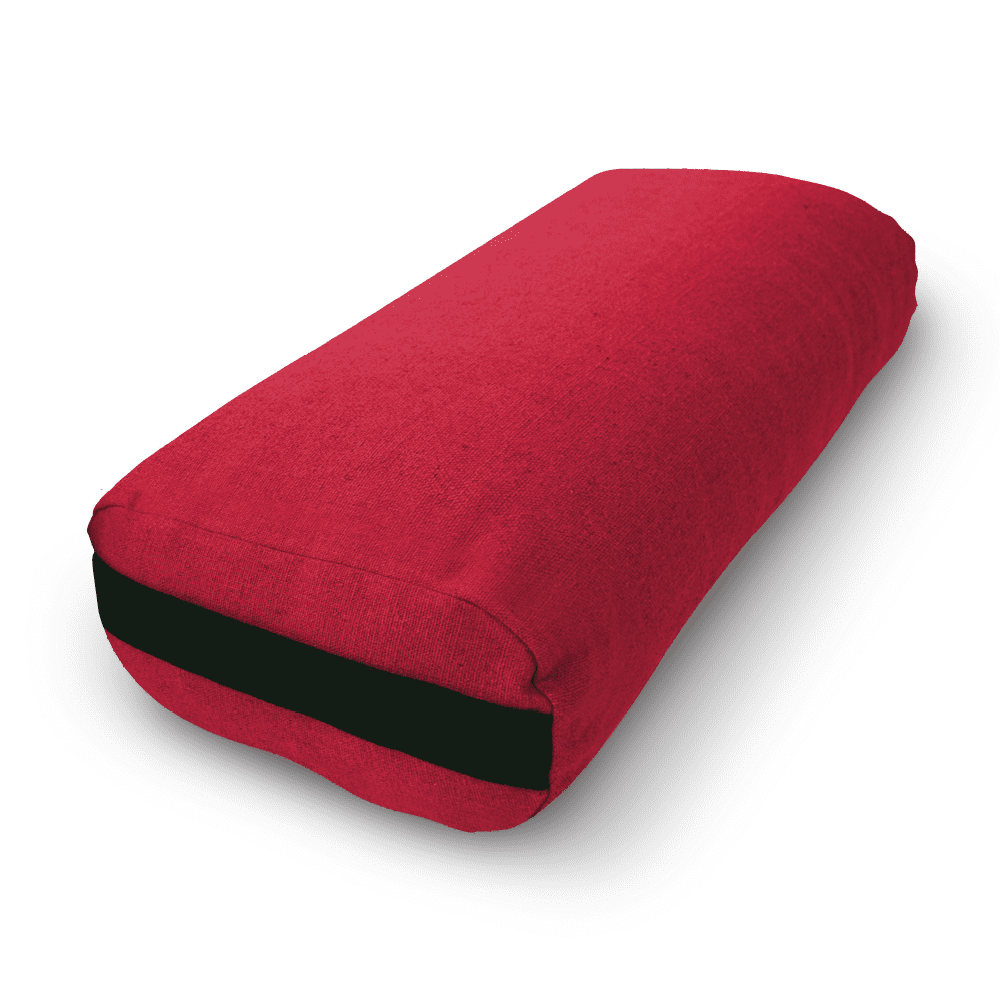 Made in The USA with Eco Friendly Materials Studio Grade Round Support Cushion That Elevates Your Practice & Lasts Longer Natural Cotton Bean Products Yoga Bolster Hemp or Vinyl Cover 