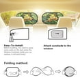 thumbnail image 4 of KUIFORTI Car Window Shades, Cling Car Sun Shade for Rear Window and Side Window, 2 Pack Stretchable Car Window Screens, Adjustable Window Cover, Frog, 4 of 6