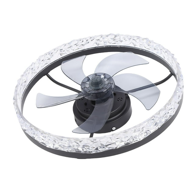 Ceiling Fans with Lights and Remote, 19.6 Inch Low Profile Ceiling Fan with Light, Stepless Color Temperature Change and 6 Speeds, LED Fan Light for Bedroom