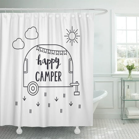 Pknmt Baby Happy Camper Lettering Travel Trailer Emblem Adventure