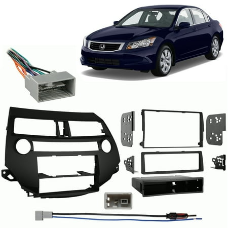 Fits Honda Accord 08-12 w/ Manual Climate Controls Harness ... radio wiring harnesses walmart 