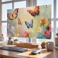 thumbnail image 4 of Indoor Elastic TV Cover for 55 Inch Flat Screen TVs,Spring Garden Flower Butterfly Stretch TV Screen Protector Smart Television Protection Covers TVs Enclosure,Wildflower Oil Painting Art, 4 of 9