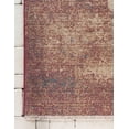 thumbnail image 6 of Unique Loom Brook Dorchester Rug Red/Beige 2' 2" x 9' 10" Runner Border Traditional Perfect For Bathroom Hallway Mud Room Laundry Room, 6 of 7