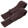 thumbnail image 6 of WHAMVOX 1 Pair Warm Keeping Oversleeves Knitting Long Cuff Forearm Guard Winter Cotton Sleeves for Riding Fishing Driving Khaki, 6 of 7