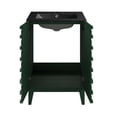thumbnail image 6 of Cascade 24" Freestanding Bathroom Vanity in Green Oak with Black 3-Hole Widespread Sink Top, 6 of 7