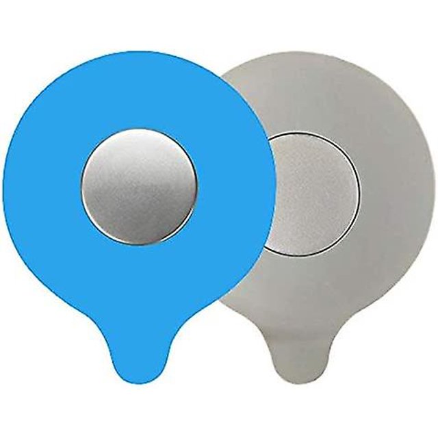 2 piezas de enchufe de baño de silicona, tapón de drenaje de bañera de goma compatible con bañera y fregadero (gris, azul) Afortunado Sencillez