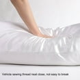 thumbnail image 4 of PiccoCasa Satin Body Pillowcases 2 Pcs Soft with Zipper Closure White 20"x48", 4 of 7