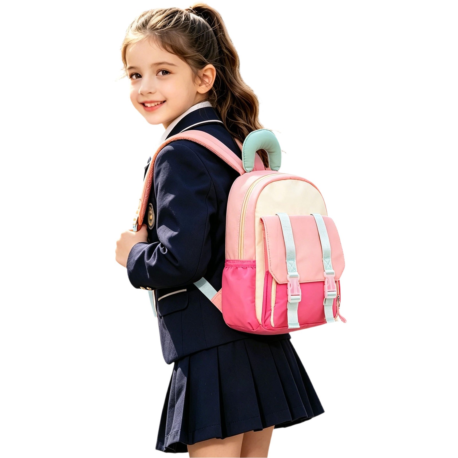 Mochila para niños de pana, regreso a clases, diseño de animalitos lindos, liviana, para preescolar, casual, viajes al aire libre 4