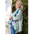 thumbnail image 4 of FOLUNSI Floral Oversized V-Neck Top - Plus Size, Casual Chic, 4 of 8