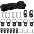 thumbnail image 1 of Kit De Montaje De Cubierta De Kayak Juego De Montaje De Cuerda Elástica De 8 Pies Con Cordón De Nylon Elástico Tornillo De Acero Inoxidable Anillos En C Ganchos En J Traje De Almacenamiento Scienceny VI009403-02, 1 of 7