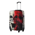 thumbnail image 2 of Bingfone Red And White Screaming Demon Skull Luggage Cover Washable Suitcase Cover Protector Anti-scratch Suitcase cover Fits 18-32 Inch Luggage (No luggage included), 2 of 8