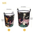 thumbnail image 5 of Demon Slayer Laundry Basket Circular Laundry Hamper Dirty Clothes Storage Bucket Toy Organizer With Handles For Bedroom Bathroom College Dorm Small, 5 of 8