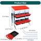 thumbnail image 4 of Heavy - duty galvanized steel 6 - hole red chicken nesting box con stand - lockable lid para easy egg collection, ideal para para outdoor poultry coops in farms y backyards, 4 of 7