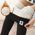 thumbnail image 4 of Leggings con forro polar Hellery para mujer, leggings gruesos de cintura alta y cálidos para invierno SM, 4 of 9