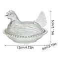 thumbnail image 3 of Retro Plastic Material Chicken Nesting Tray With Lid Large Base Chicken Plastic Bowl Colorful Crystal Jar Suitable For Snacks Desserts Cookies | For Home Kitchen, 3 of 4