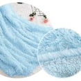 thumbnail image 4 of Lochas Soft Shaggy Blanket Plush Bed Cozy Sherpa Fluffy Warm Blankets for Couch Chair Sofa,60"x80",Blue, 4 of 8