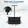 thumbnail image 3 of YUSAZENS Pelle à Neige avec Roues pour Entrée, Pelle Pousse-Neige Robuste de 29 Po de Large, Lame Inclinée, Poignée Ajustable, Déneigement Efficace pour Chaussée, 3 of 7