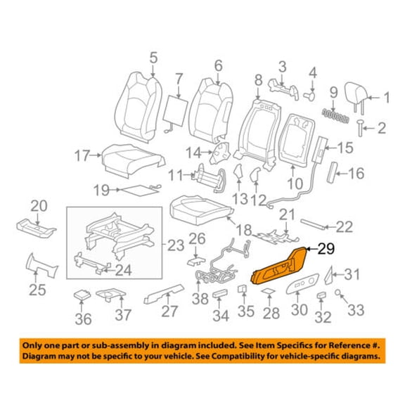 Buick GM OEM 15-17 Enclave Driver Seat-Outer Finish Panel Left 22914469