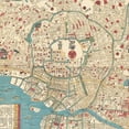 thumbnail image 3 of Tokyo Art, 1854 Vintage Map of Tokyo Japan History Wall Decor Gift, Old Tokyo Map - 36" x 24" Unframed Print, 3 of 4