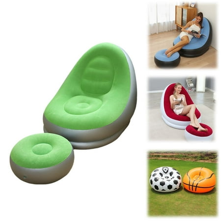 

Meiiso New Product Promotion! Inflatable Chairs Inflatable Patio Chairs for Indoor Living Lazy Sofa Inflatable Sofa Green Sofa + Footstool (Boxed 10.92Inches Walmart New Products Affordable