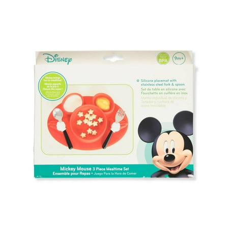 UPC: 0071463113026 | Disney Mickey Mouse 3-Piece Mealtime Set – red multi one size
